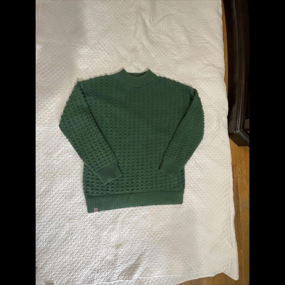 LEGO Collection x Target- Woman's Textured Sweater -Green Size S SW1